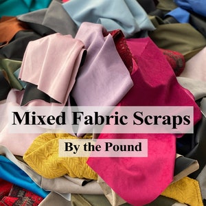 Quilt Fabric Scrap Bundle *Fabric Grab Bag *Fabric Remnants *By the Pound *Designer Fabric Bundle *Cotton linen/Velvet Fabric Scraps,Mystery