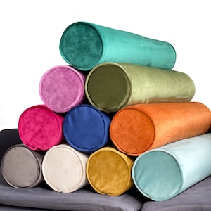 Velvet Bolster Pillow Cover *Bolster Pillow Cover *Decorative Bolster Pillow *Luxury Bolster Velvet Cover *Sofa Bolster Cover *26 Colors