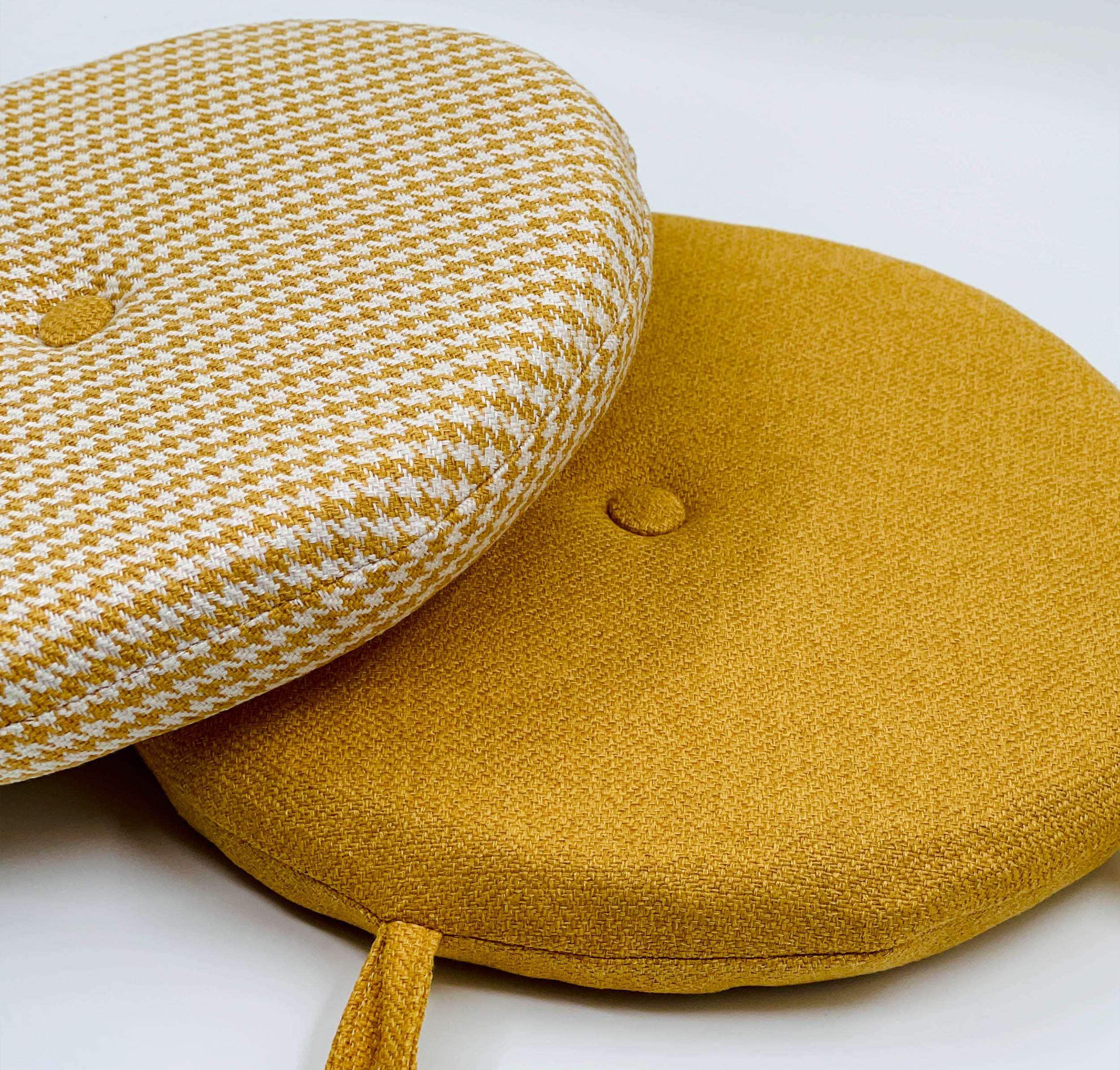 Set 6 Cuscini Sedia Con Lacci Cuscino 4 Punti Comodi Prodotto Italiano 40 x 40