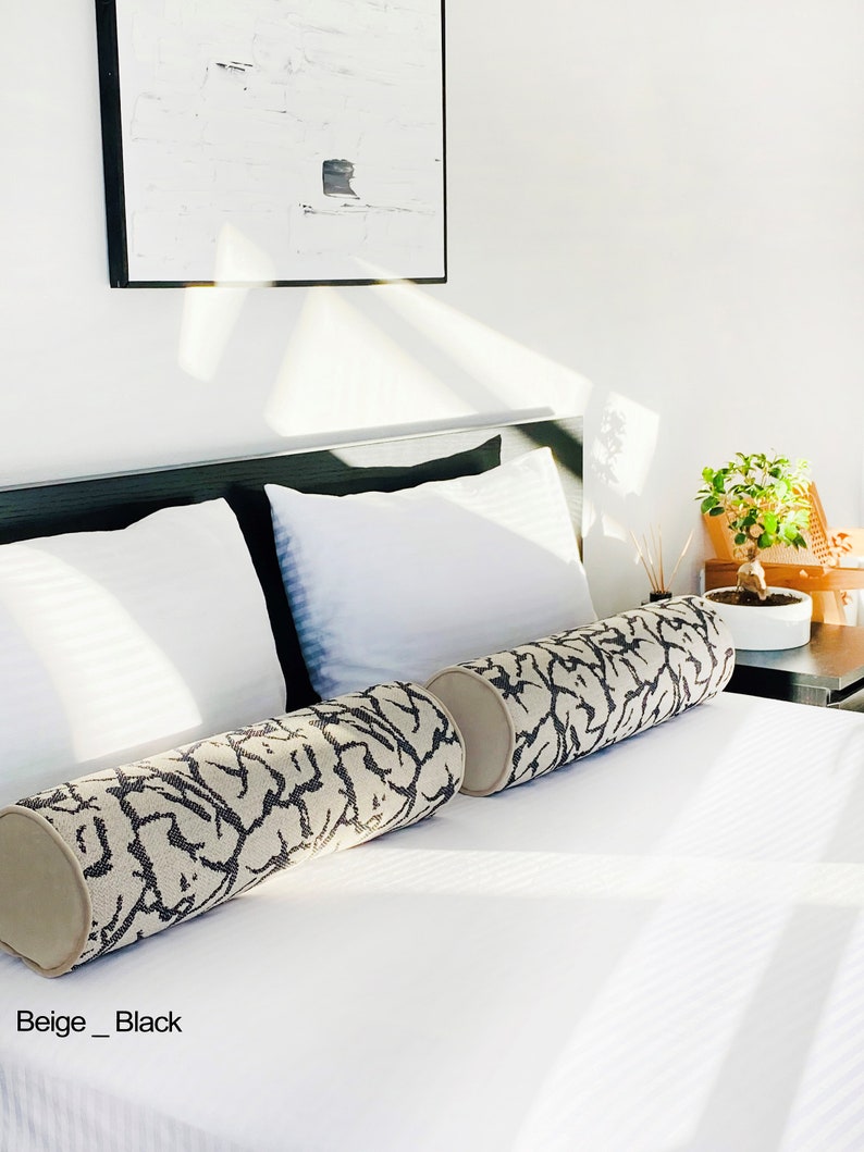 Minimalist Boho Style Long Bolster Pillow Cover bohemian Etsy