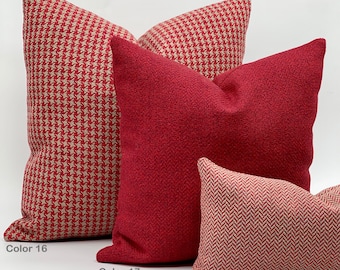 Linen pillow cover * Christmas decor pillows * Linen lumbar throw pillow cover *Woven linen pillow *Textured linen cushion covers xmas decor