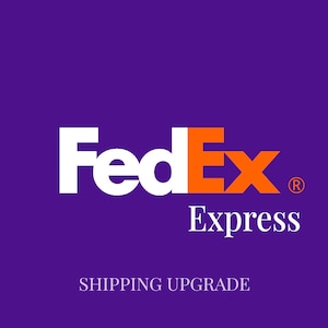 Express Shipping – FedEx or UPS, 1-3 Day Delivery