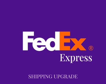 Express Shipping – FedEx or UPS, 1-3 Day Delivery