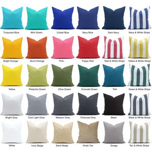 Outdoor Pillow Cover * Outdoor Decor *Sunbrella cushions cover *Outdoor Lumbar Throw Pillow Cover for a 20x20, 16x16, 18x18 Outdoor Seating