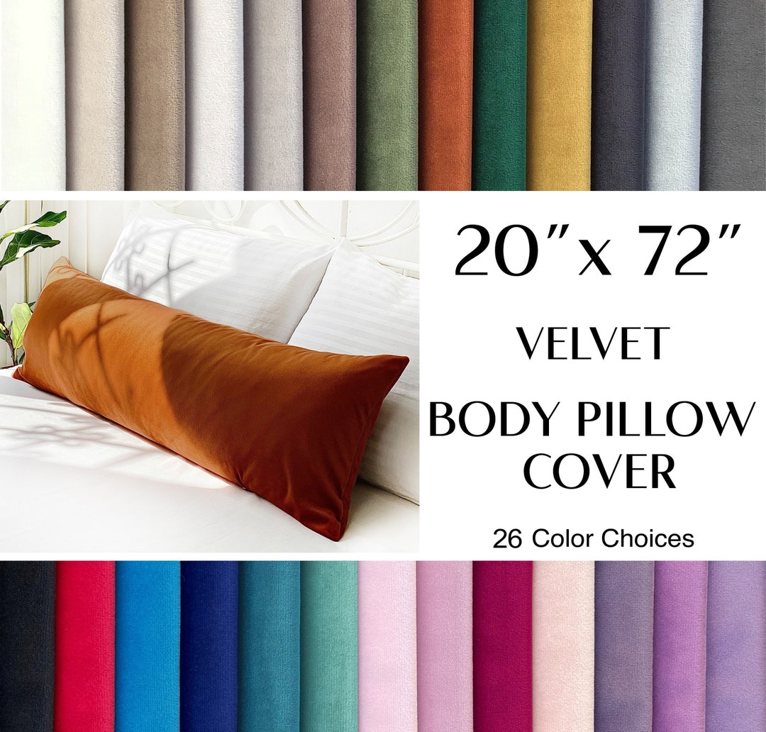 Velvet Body Pillow Cover 20x72 Inch Body Pillow Case Custom Body Pillow
