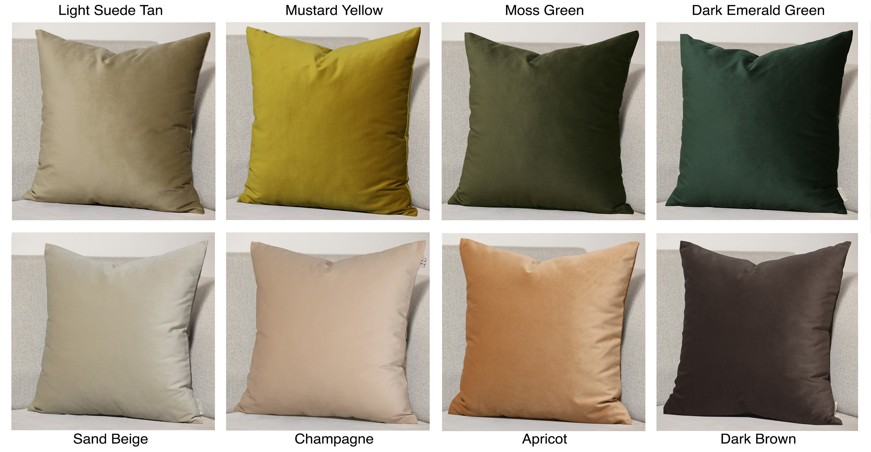 Moss Green Pillow Cover // Moss Green Velvet Pillow Cover // Etsy