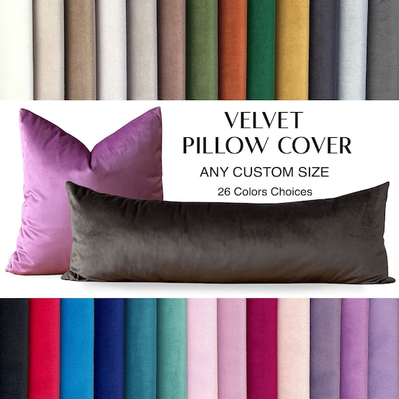 Any SİZE Any COLOR Velvet Pillows/velvet Throw Pillow/couches and Sofa  Pillows/soft Velvet Pillows/living Room Pillows/velvet Cushion Cover 