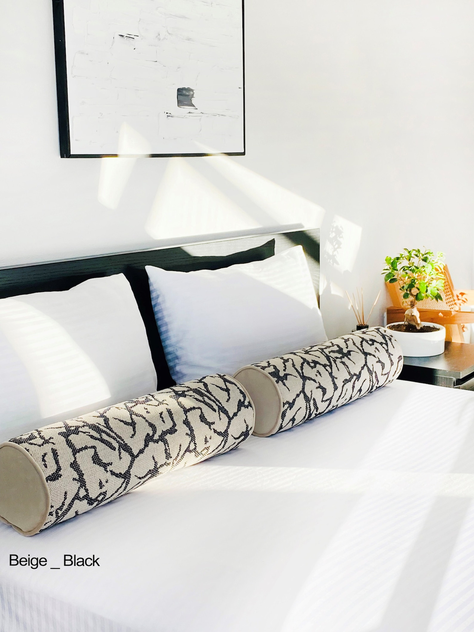 Extra Long Bolster Pillow Cover With Piping body Pillow Etsy