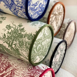 Duck Linen Bolster Pillow Case * Headboard Cushion Cover *Bolster Body Pillows, Round Bolster Pillow, Oversized Decor Pillows, Long Cushions