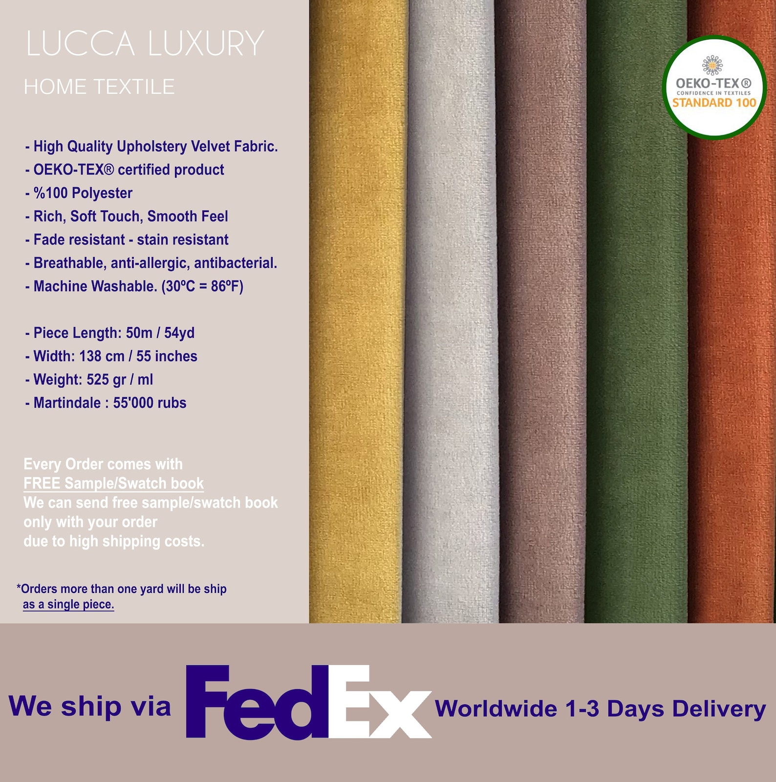 Non Stretch Velvet Fabric by Yard 55 Wide for Etsy