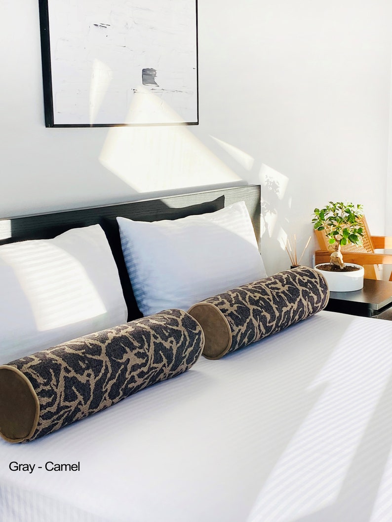 Extra Long Bolster Pillow Cover With Piping body Pillow Etsy