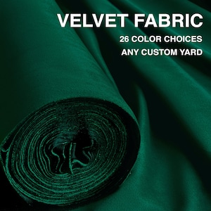 Tessuto in velluto non elasticizzato tagliato su misura / 55&quot; di larghezza / Per Natale - Abbigliamento, costumi - Cosplay - Tende - Decorazioni * Tessuto per tappezzeria e arredamento