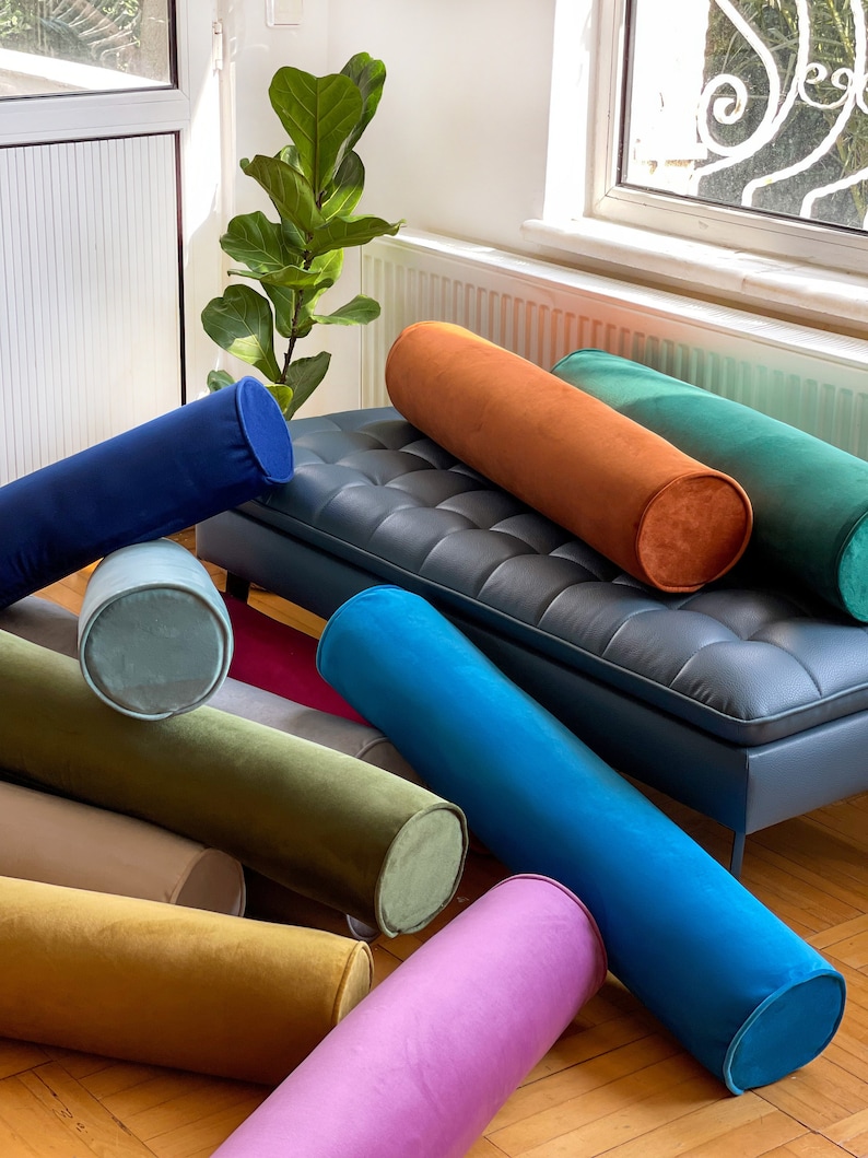 Velvet Bolster Pillow Cover bolster Pillow Cover decorative Etsy