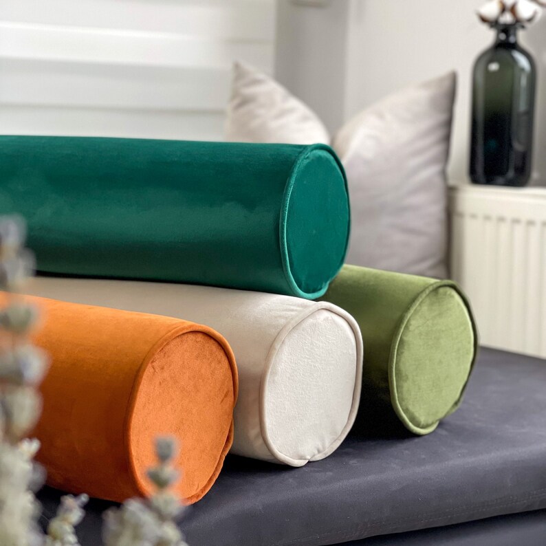 Velvet Bolster Pillow Cover bolster Pillow Cover decorative Etsy