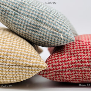 All Size Houndstooth patterned Pillow Cover *Herringbone Throw Pillow Cover *Upholstery grade linen fabric cushion cover *Luxury Home Decor