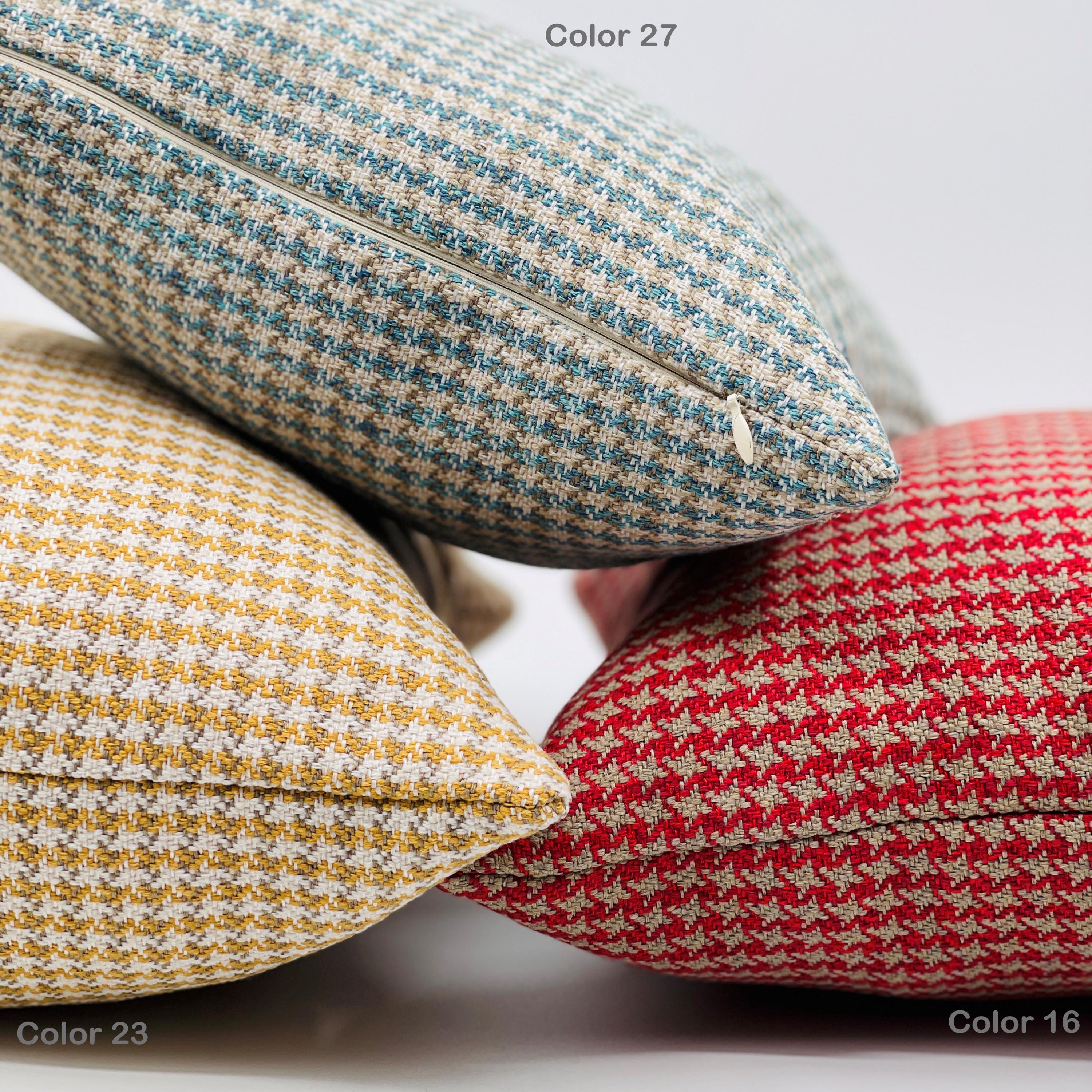 All Size Houndstooth patterned Pillow Cover *Herringbone Throw Pillow Cover *Upholstery grade linen fabric cushion cover *Luxury Home Decor