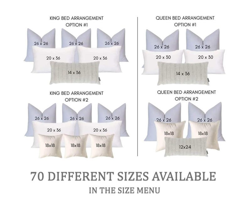 Funda de almohada de lino * Almohadas de decoración navideña * Funda de almohada lumbar de lino * Almohada de lino tejido * Fundas de cojín de lino texturizado decoración navideña imagen 11