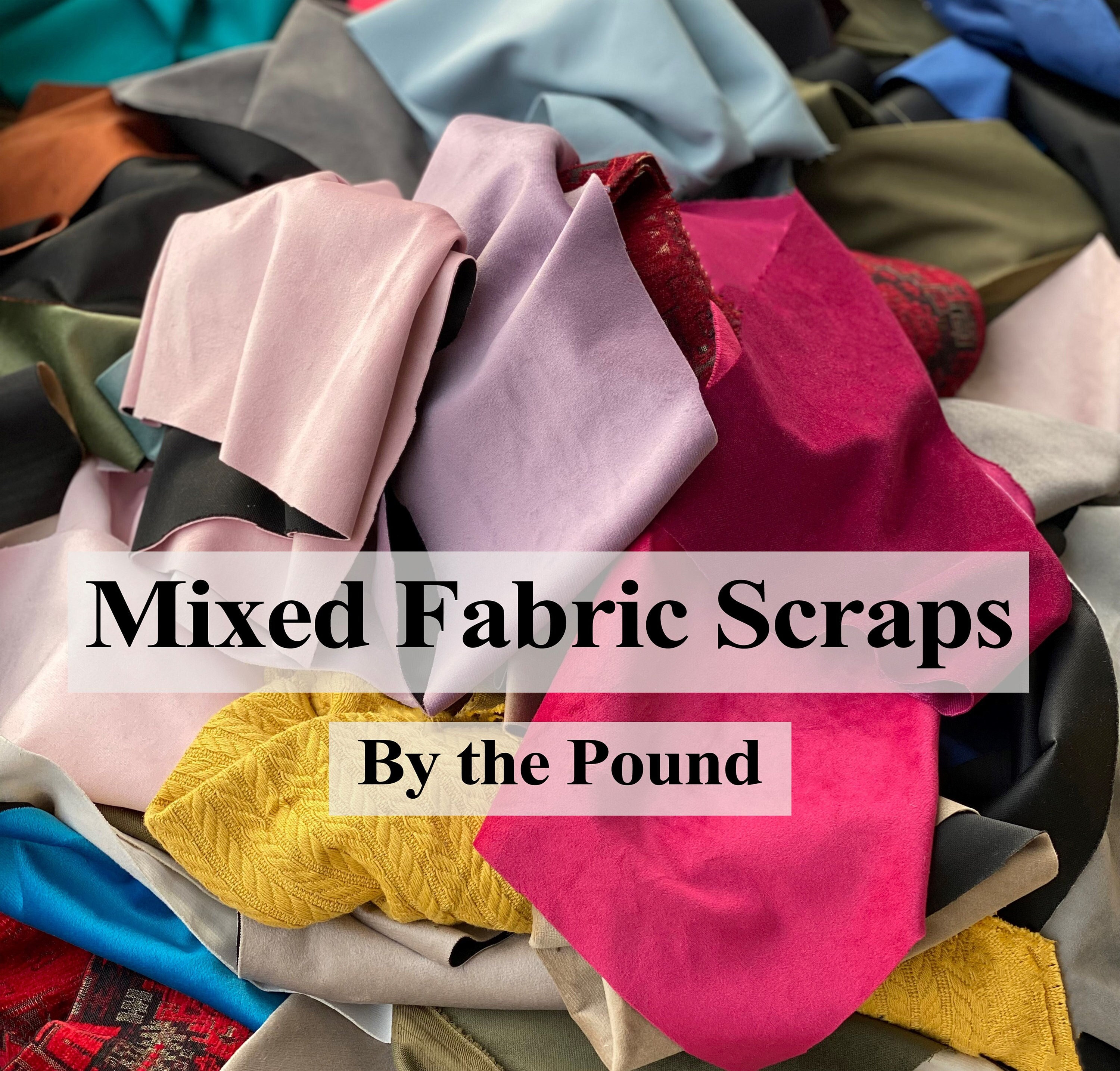 Quilt Fabric Scrap Bundle *Fabric Grab Bag *Fabric Remnants *By the Pound *Designer Fabric Bundle *Cotton linen/Velvet Fabric Scraps,Mystery