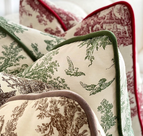 Waterproof Cushion Cover, Indoor & Outdoor Garden Patio Cushion Covers, Any Custom Size Bench Pillow Cover, Porch Throw Pillow COVER ONLY