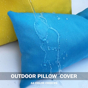 Waterproof Cushion Cover *Outdoor Cushion Covers for Garden, Patio, Porch, Pool and Yacht *Any Custom Size Boat Pillow Cover *Nautical decor