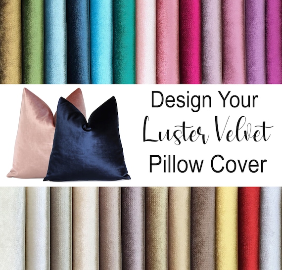 Bright Velvet Cushion Cover Shiny Velvet Throw Pillow Cover Velvet