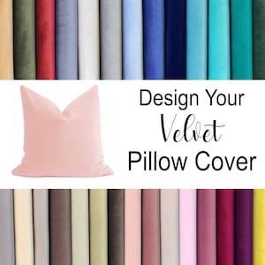 Solid Velvet Pillow Cover, Dusty, Rose, Pinky Beige, Blush, Baby, Pink, Dark, Rose, Wine, Red, Eggplant Purple, Mustard Yellow, Home Gift