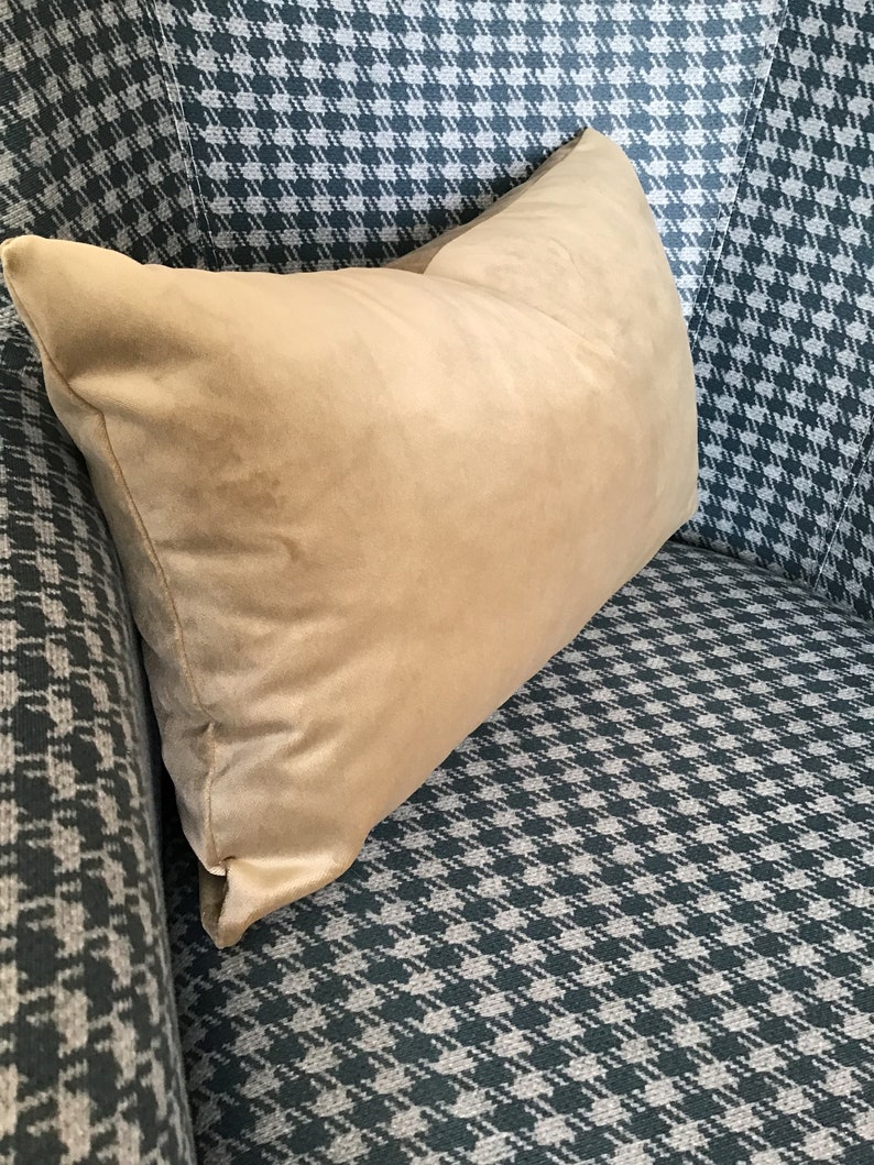 Light Suede Tan Velvet Pillow Cover Velvet Throw Pillow Cover Etsy