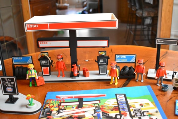 Playmobil Esso Gas Station Play Set 