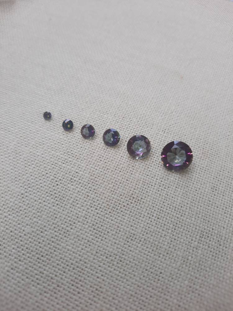 Faceted Rainbow Quartz Loose Gemstones, Rainbow Colored