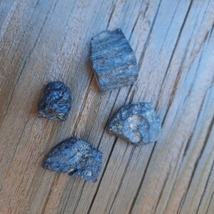 11 grams total tektite meteorite s, set of four specimens, Thailand tektites, small fragments