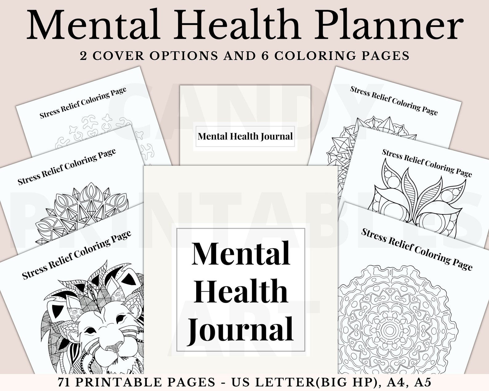 Mental Health Journal Printable Mental Health Planner - Etsy