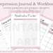 Depression Mental Health Journal Mood Tracker Therapy Worksheet CBT ...