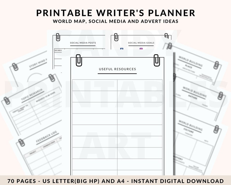 NaNoWriMo planner