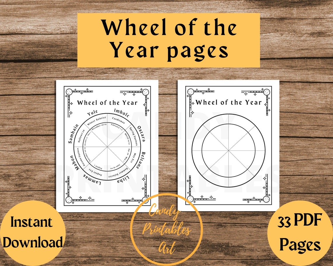 Grimoire Pages Printable Blank Grimoire Pages Herbs Spell | Etsy