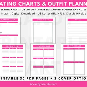Event Planner, Printable Birthday Party Checklist With Menu and Budget ...