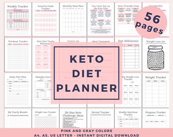 keto meal plan etsy