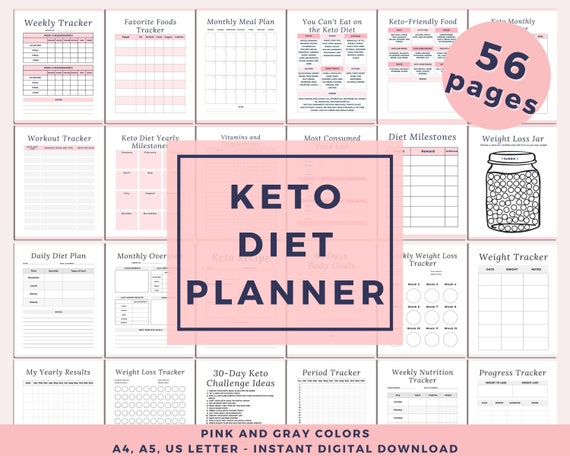 Weight Loss Keto Diet Planner Keto Meal Planner Weight Loss