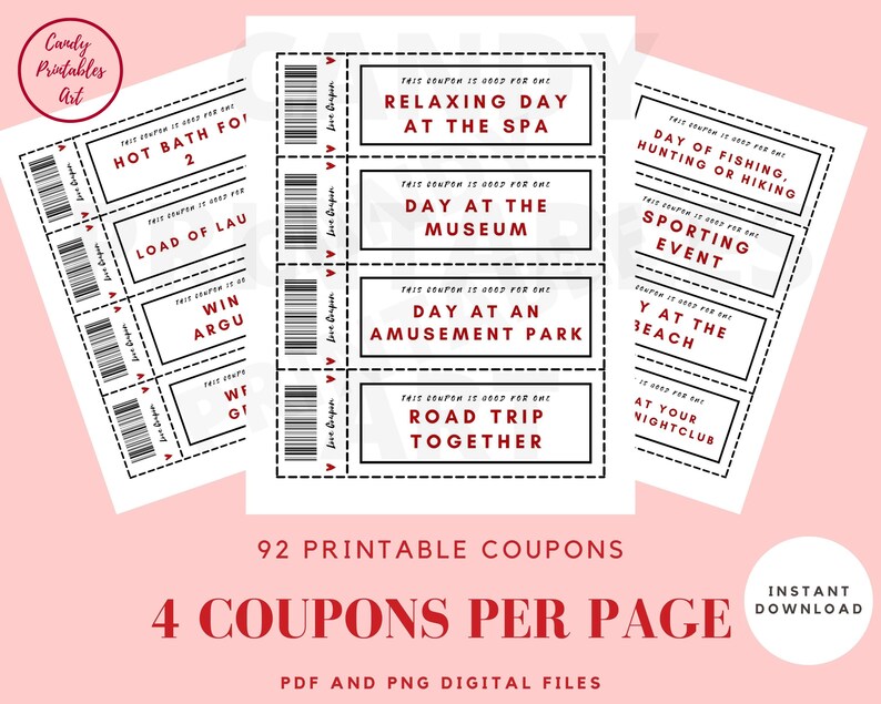 Love Coupons for Him Coupon Book for Boyfriend or Husband - Etsy
