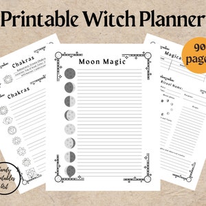 Grimoire Journal Digital, Witch Planner, Tarot Journal, Wiccan Journal, Spell Book, Spell Kit, Witchcraft Kit, Goodnotes, Book of Shadows