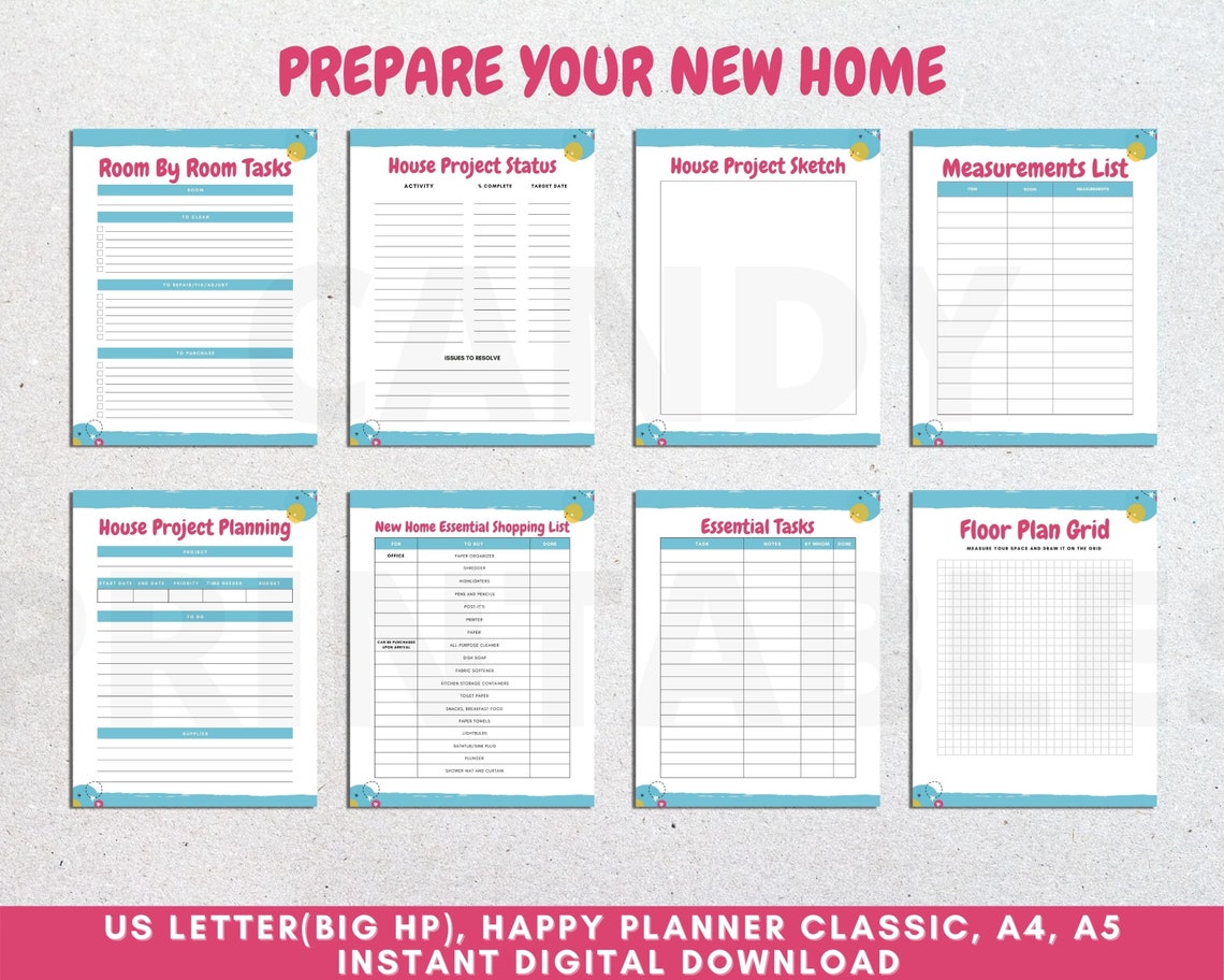 Moving Planner Printable PDF Moving Binder Printable Moving - Etsy