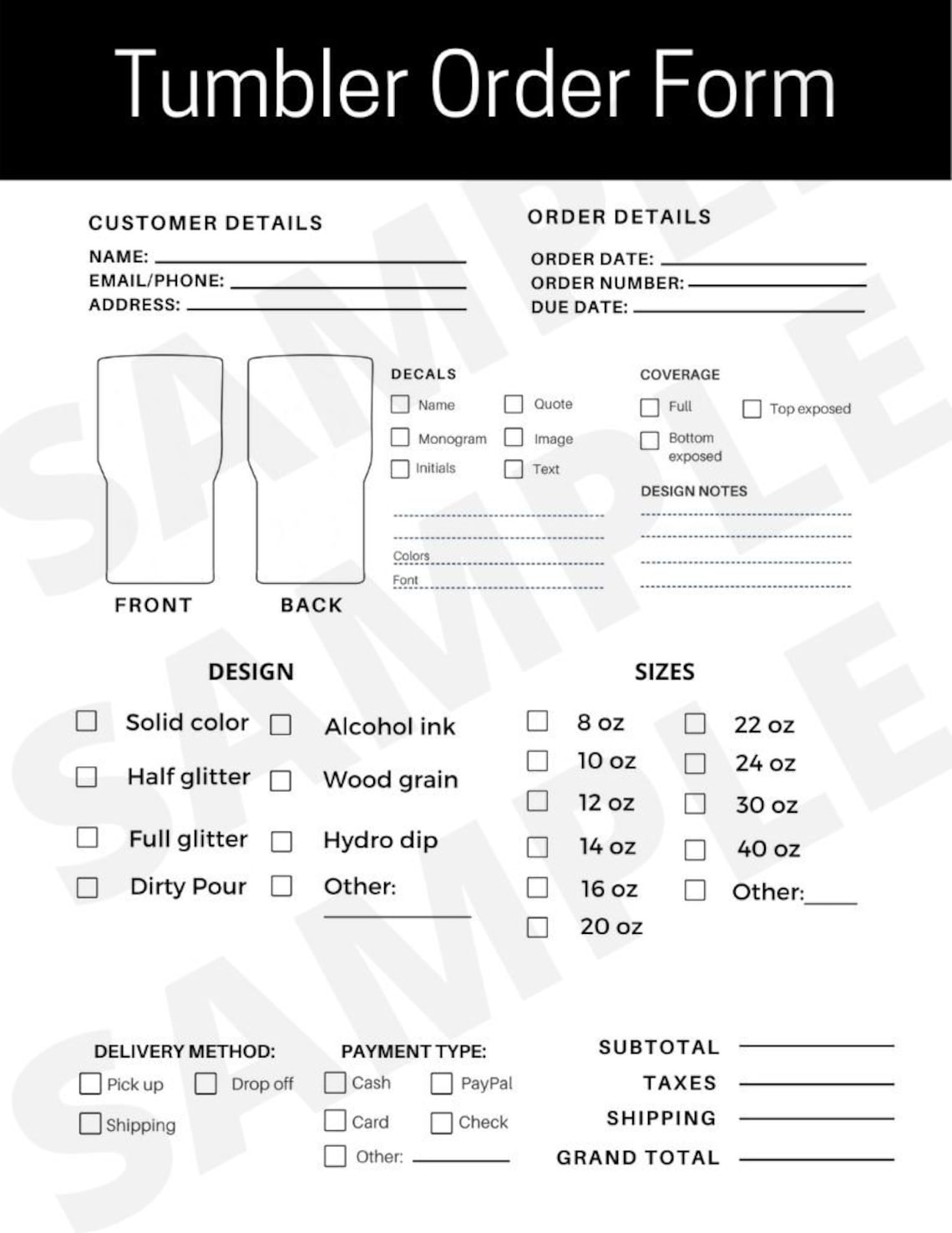 tumbler-order-form-editable-order-fill-out-form-tumbler-etsy