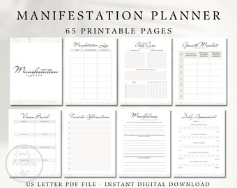 Black Girl Manifestation Journal, Manifesting workbook, Spirituality, Affirmations, Gratitude Tracker