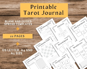 Tarot Journal Printable - Etsy