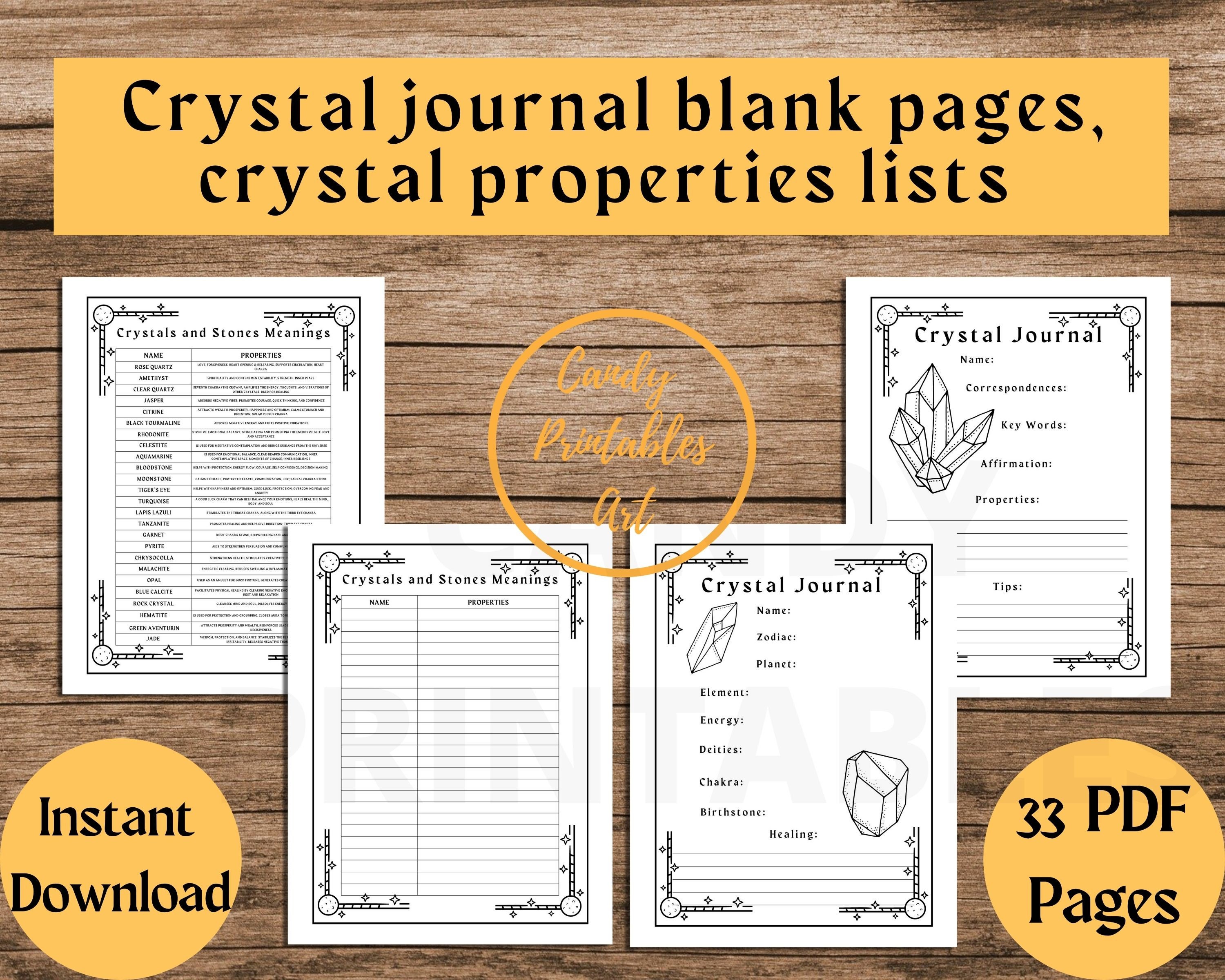 Grimoire Pages Printable Blank Grimoire Pages Herbs Spell | Etsy