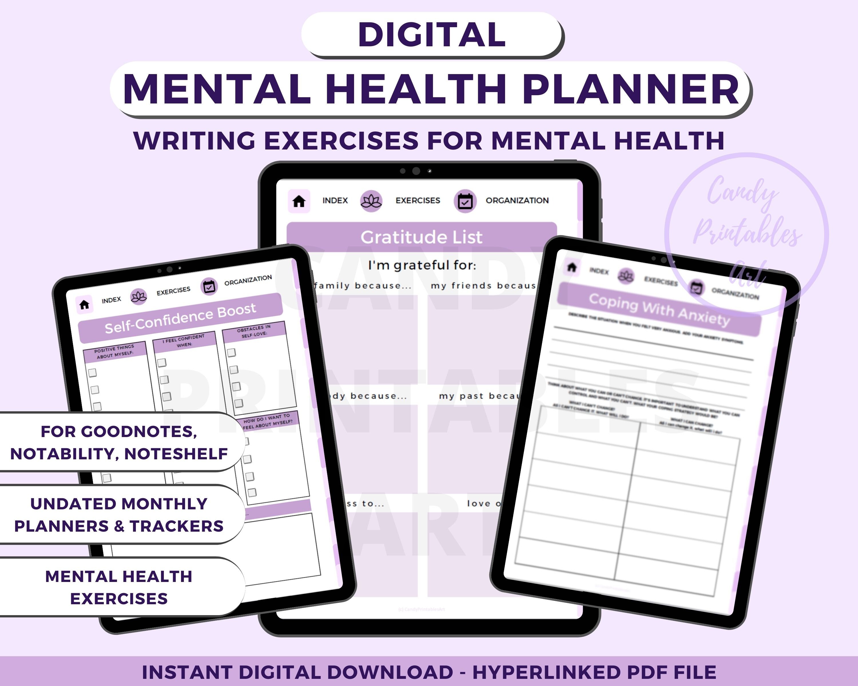 Digital Mental Health Journal DBT Bundle Self Care Journal - Etsy