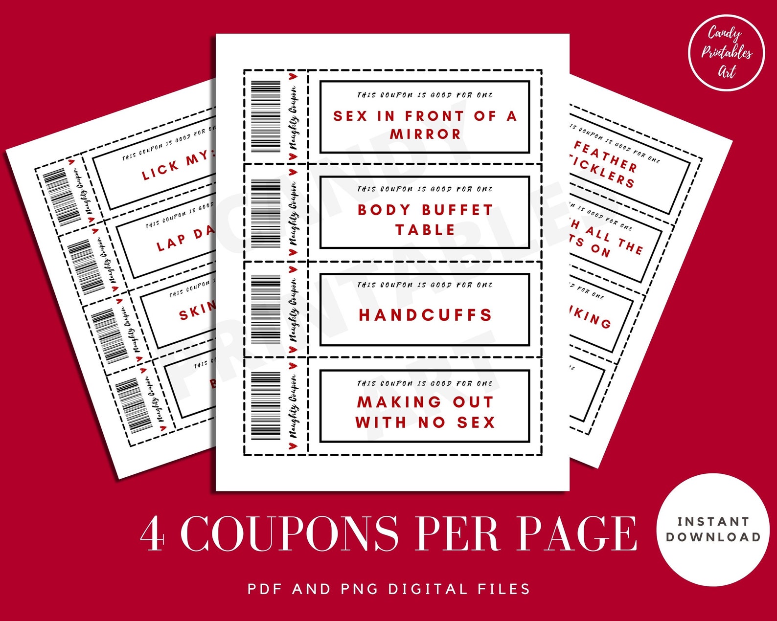 Sex Coupons Printable Naughty Voucher Book for Him - Etsy