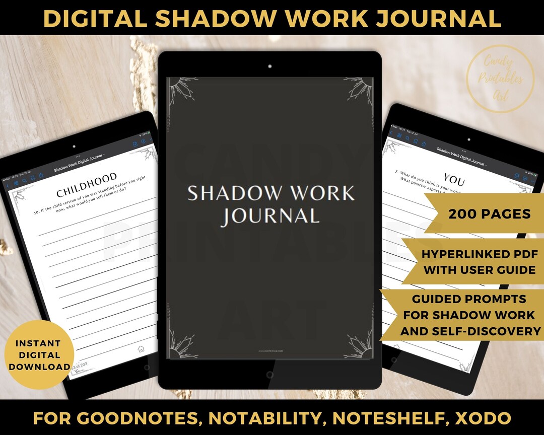 Shadow Growth Journal.pdf Shadow Work Journal for Self-reflection, Inner Healing Prompts, Guided ...