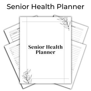 Senior Health Planner: Weekly Medication Tracker & Caregiver Schedule – Printable Elderly Care PDF