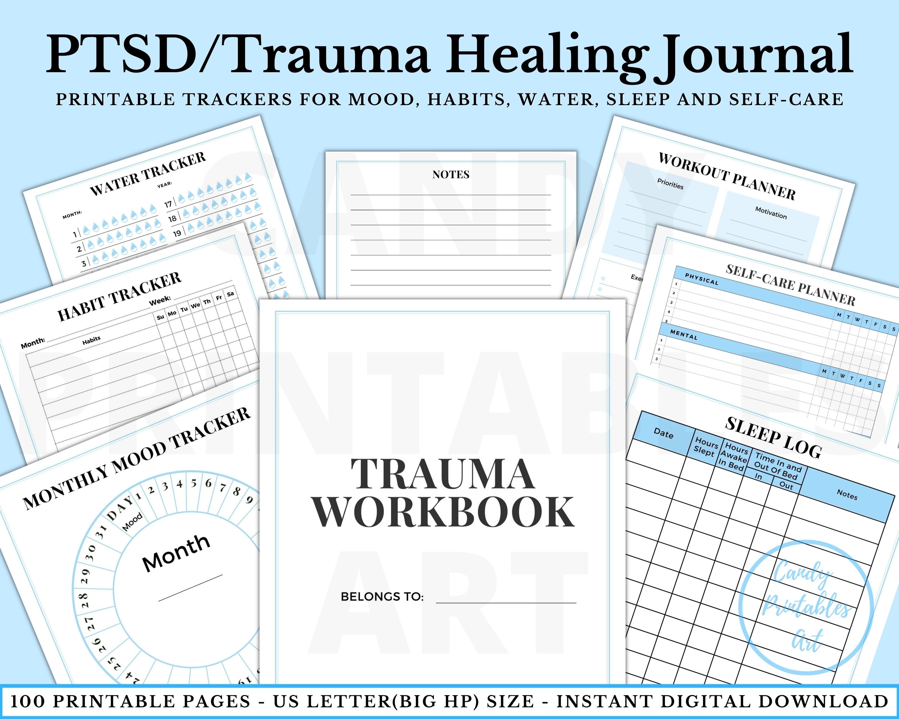 PTSD Worksheets Trauma Processing Journal Prompts Ptsd Planner - Etsy