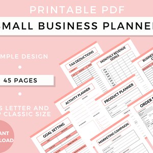 Small Business Planner Printable, Direct Sales Planner 2024